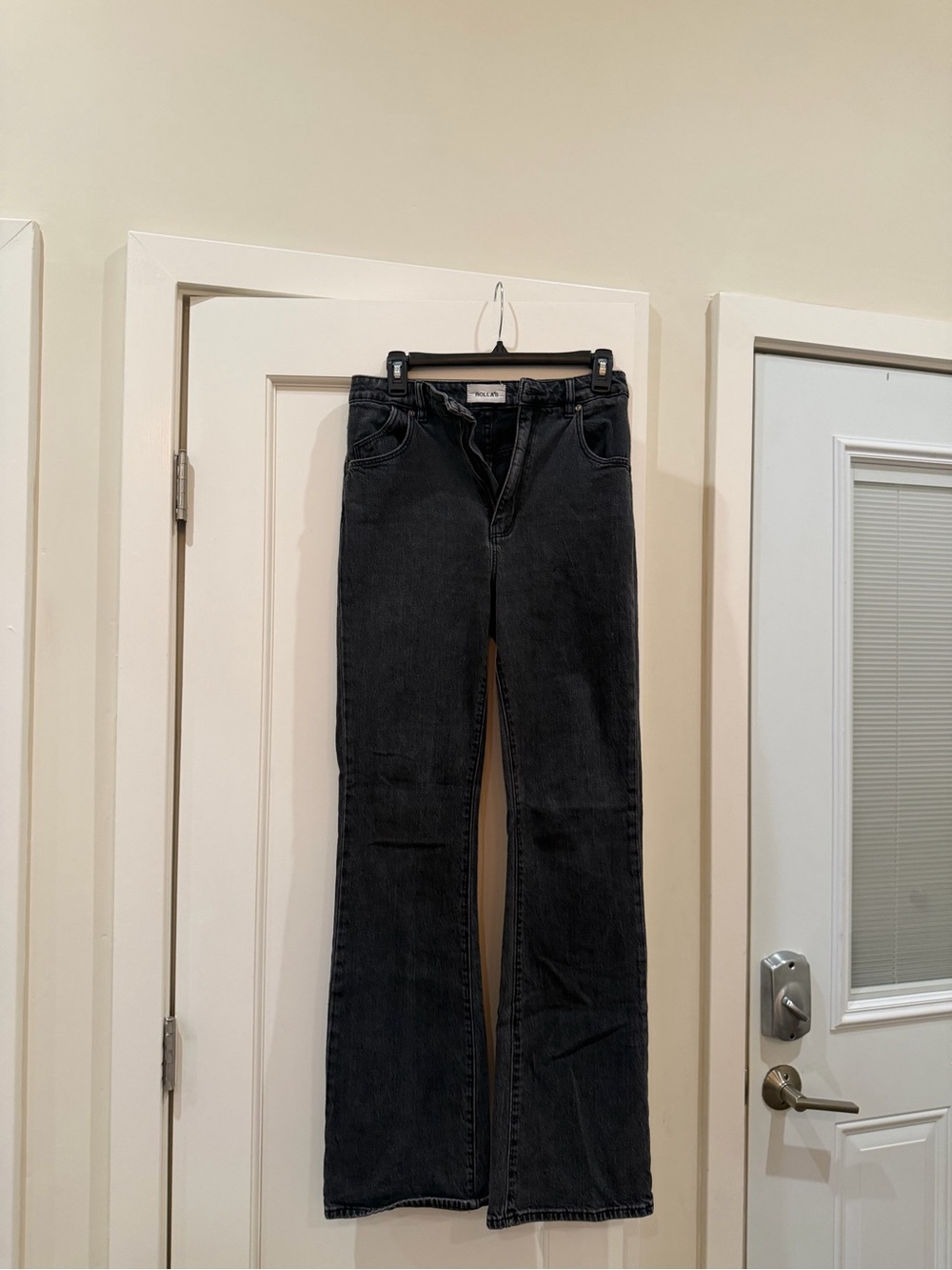 Rollas Boot Cut Flare Jeans Black